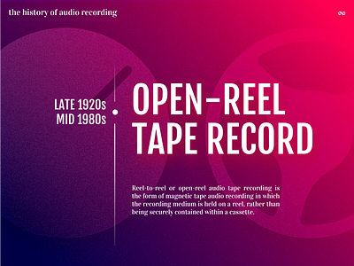 history of audio recording - #2 open-reel tape record audio tape