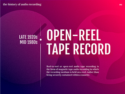 history of audio recording - #2 open-reel tape record