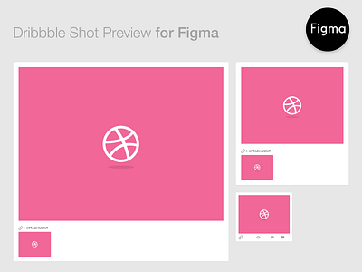 Dribbble Shot Preview for Figma figma givaway preview