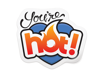 You're Hot! hon sticker