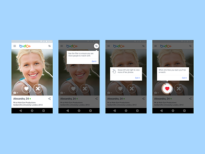 Encounters view & onboarding android onboarding settings voting