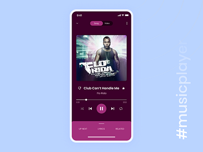 #DailyUI Challenge - Music Player app dailyui design dribble graphic design music musicplayer player trending ui uidesign ux