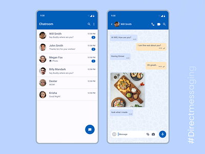 #DailyUI Challenge - Day 13/100 (Direct Messaging) chat chatui dailyui design directmessaging graphic design ui uidesign ux