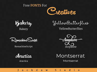 Fonts For CREATIVES...