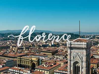 Adventure Italy | Florence - hand lettering series