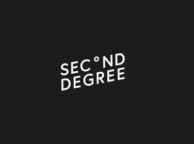 Second Degree Brewing Logo brand logo type typography