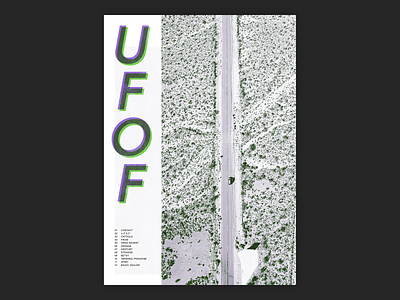 U.F.O.F. design music poster typography