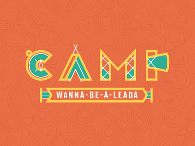 SB 17: Kids Camp branding camp camping compass conference kids summer topography typography