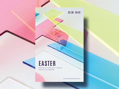 Easter Cafe Poster acrylic e easter glass neon plexi poster resurrection sunday typography
