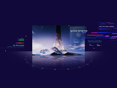 Glitch Detected blockchain ui design visual design website