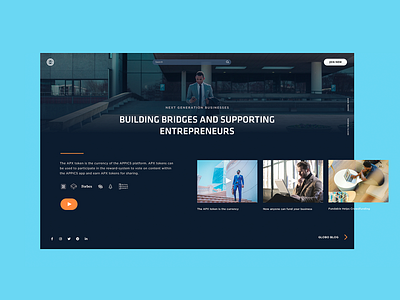 Globo Landing entrepreneur entrepreneurship screen design ui design website