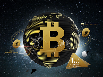 Bitcoin World bitcoin cryptocurrency money globe screen design universe world