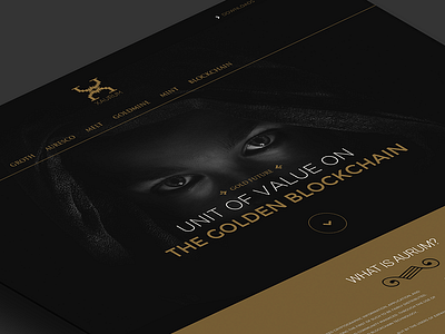 Xaurum blockchain cryptocurrency gold screendesign