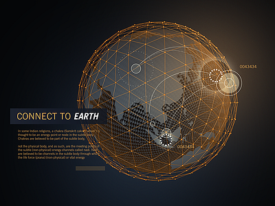 TECH EARTH connect earth globe planet tech