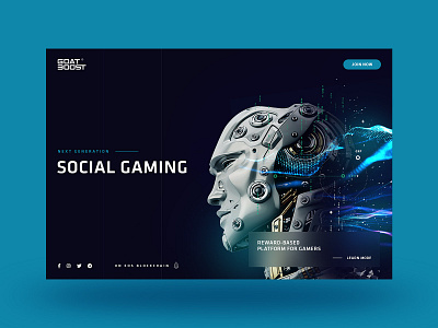 GOAT BOOST blockchain gaming ui design visual design website