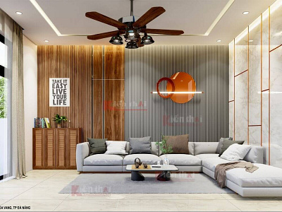 Noi that 3D phong khach can villa tai Da Nang công ty thiết kế nhà tại đà nẵng kiến thái jsc nhà đẹp nhà đẹp đà nẵng thiết kế biệt thự thiết kế nhà đà nẵng thiết kế nội thất