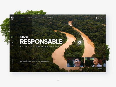 Forest page - Actualidad Ambiental adventure amazon forest home interactive invitation landing page testimonial ui ux web website zoo
