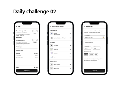 card payment checkout dailyui design ui