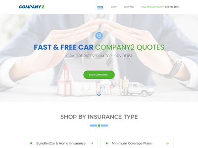 Car Quotation Company Landing Page 2nd Variant