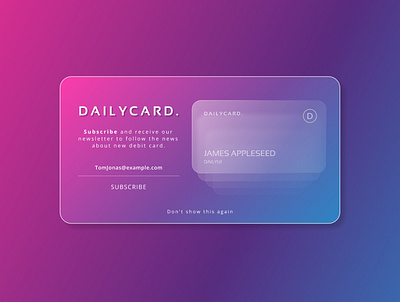 Dailycard Design app branding dailyui design graphic design illustration logo ui ux vector