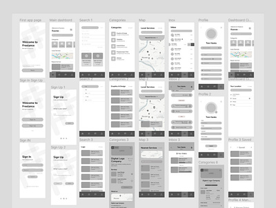 Wireframe App app branding dailyui design graphic design illustration logo ui ux vector