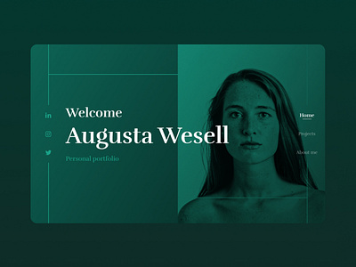 Augusta Wesell personal portfolio website app branding dailyui design graphic design illustration logo ui ux vector