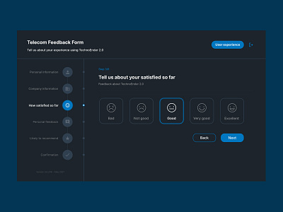 Feedback form UI/UX figma design