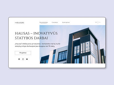 Hausas home page web design - figma ui/ux