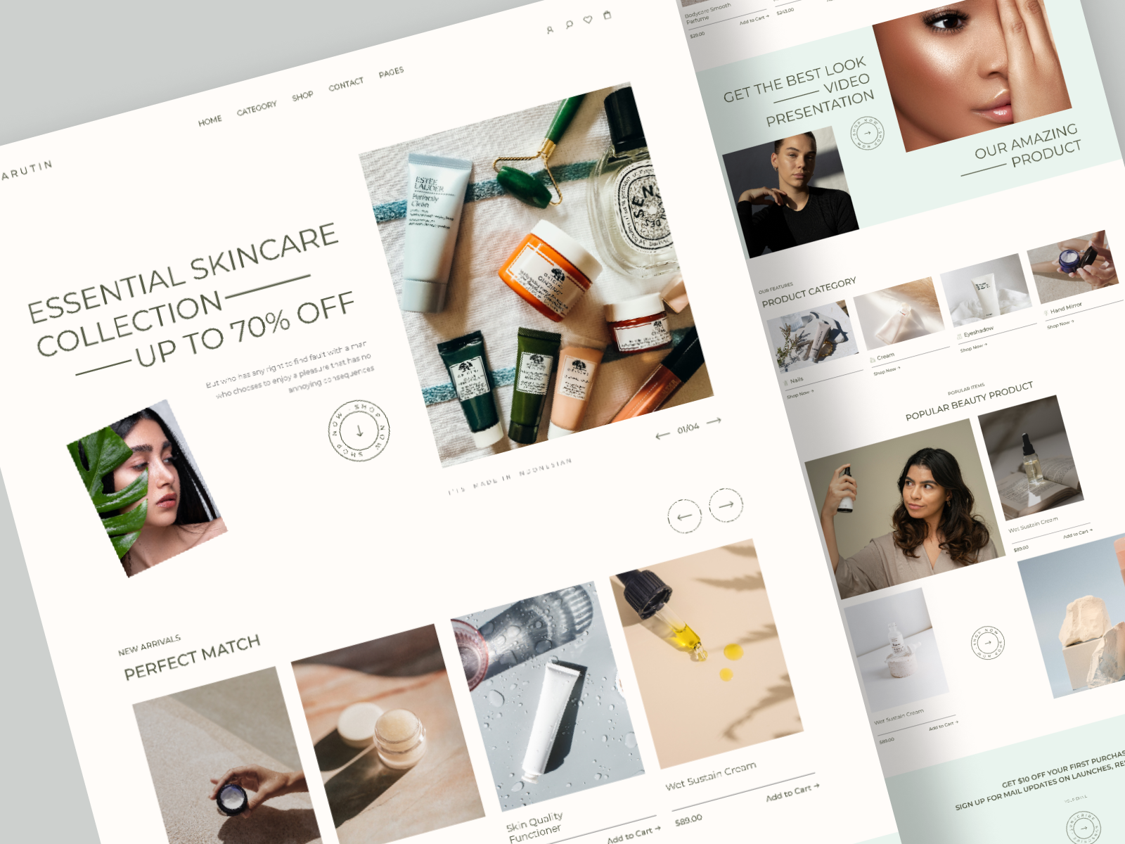 Online Store Skincare - Shopify by Muhamad Reza Adityawarman on Dribbble