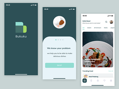 Food Receipt Mobile App UI Kit