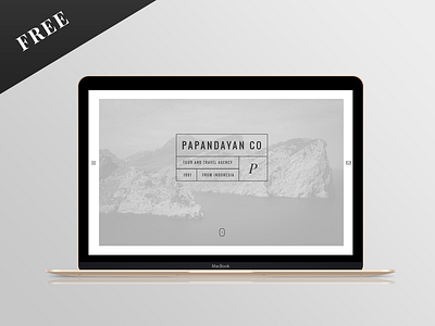 Free Travel Website PSD black free onepage psd simple site template travel white
