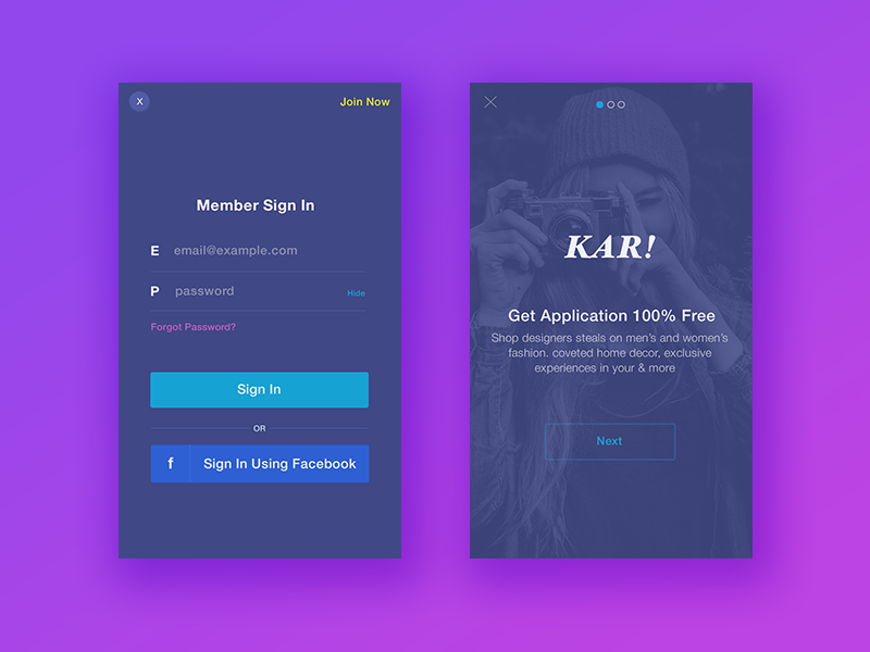 iOS App by Muhamad Reza Adityawarman on Dribbble