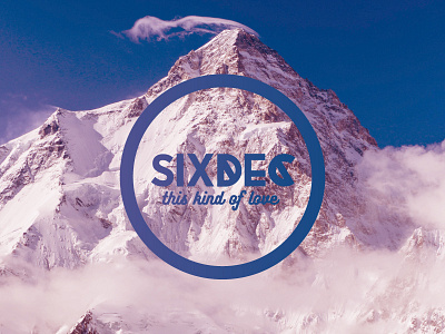 SixDec Album Art album art dj edm mountain type typography