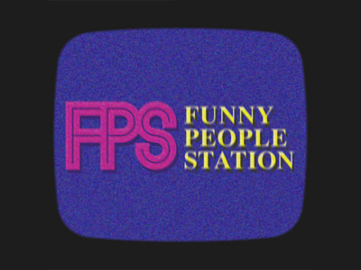 Funny People Station Logo 60s 70s comedy design funny people station joke logo logo design television tv type typography