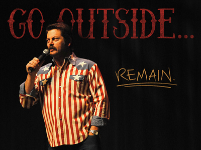 Nick Offerman comedian comedy funny people station nbc nick offerman parks and rec ron swanson type typography