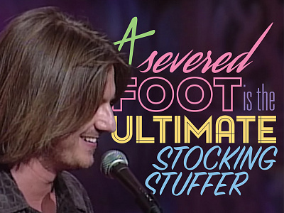 Mitch Hedberg 90s comedian comedy funny people station type typography