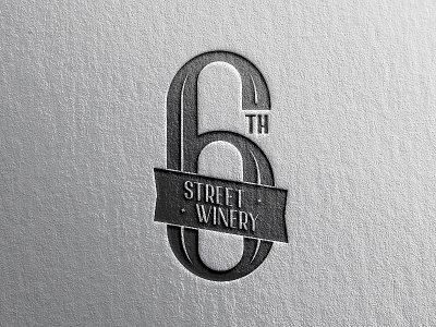 6th Street Winery Logo alcohol brand handlettering illustration logo logomark rebrand type typography wine