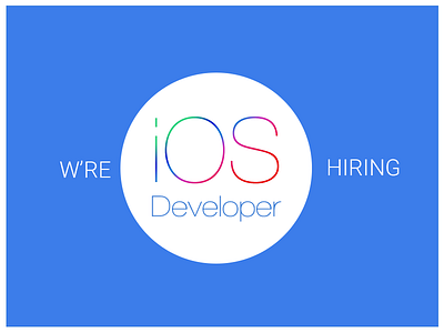 Hiring For iOS Developer blue developer franklyme hiring ios