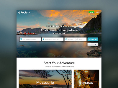 Routofy Homepage homepage location route routofy travel