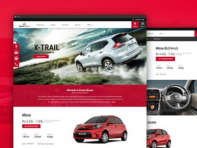 Dream Nissan Car Website Template