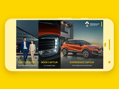 Renault Captur App Home Screen