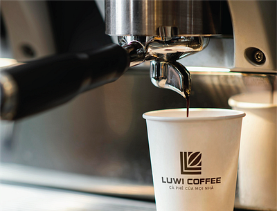 LUWI COFFEE branding design illustration logo