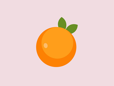 Orange 2d art adobe illustrator design fruit illustration fruits graphic design icon illustration orange vector