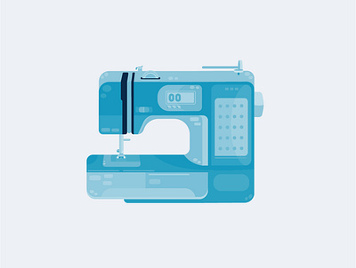 Sewing Machine 2d art adobe illustrator art design graphic design icon illustration vector