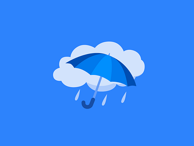 Google Search - Weather brand cloud illustration product rain umbrella weather