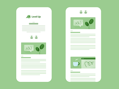 Level Up - UX + Illustration Strategy app brand branding design illustration logo ui ux vector