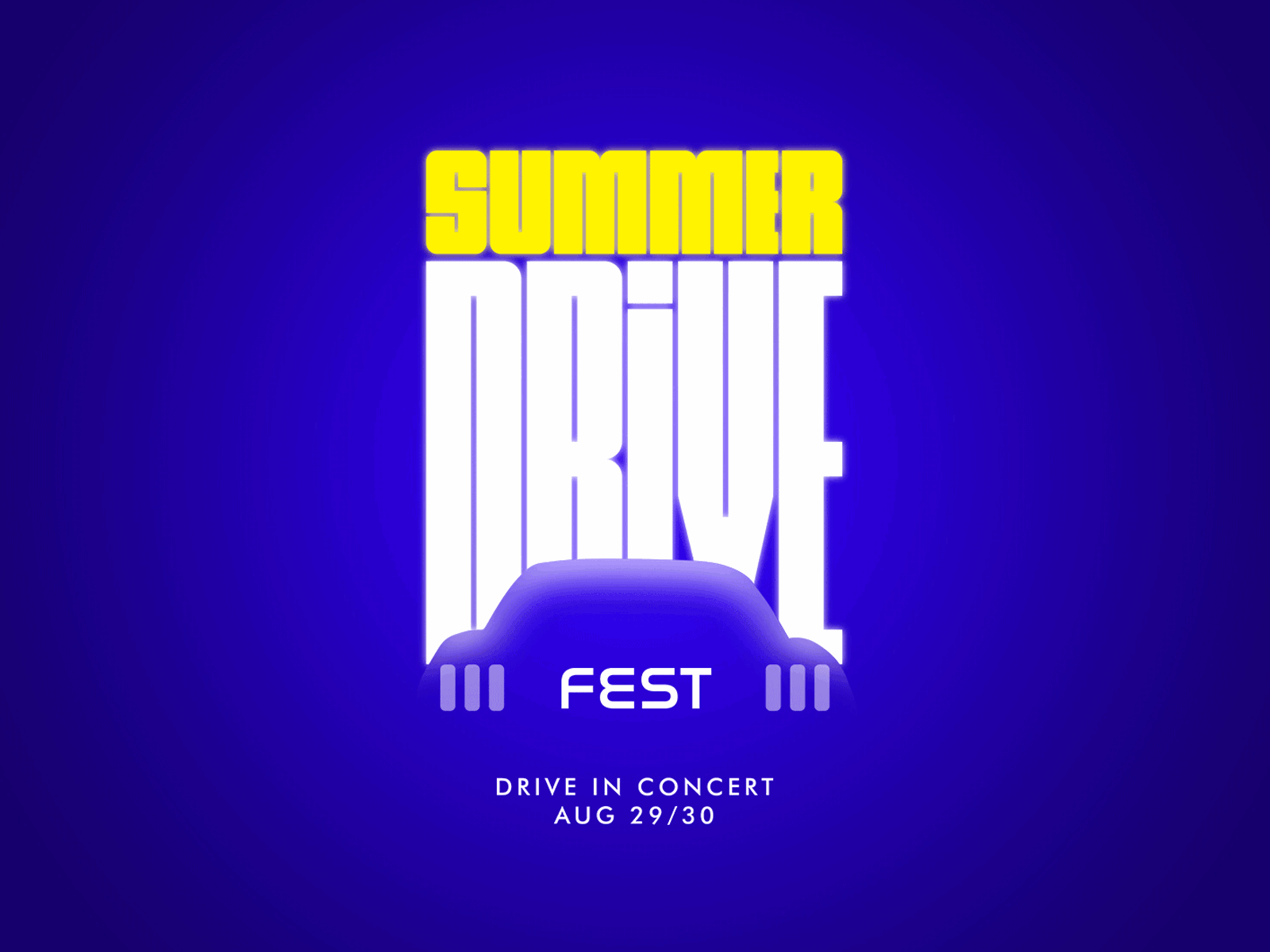 Summer Drive Fest branding design editorial fest festival festival poster fun graphic design graphicdesign logo poster poster art poster design