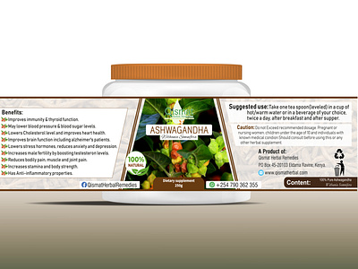 herbal medicine label design