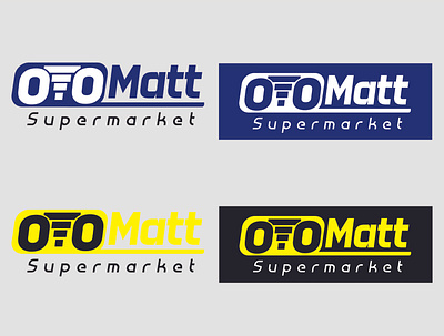 Supermarket Logo (OTO Matt) branding design fliers flyer graphic design illustration logo minimal motion graphics ui ux vector