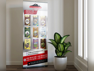 Roll-up Banners banner branding design fliers flyer illustration logo minimal roll up rollup banner ui ux vector